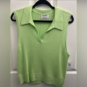 Old Navy Women's Lime Green Ribbed Tank Top